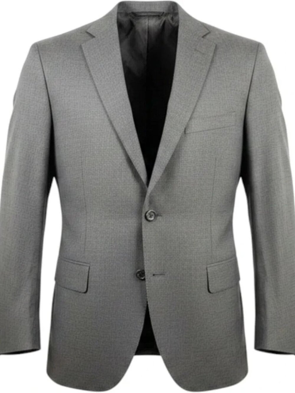 Oxxford Clothes Holland & Sherry Super 170s Wool Blazer Sport Coat Gray 42R 43R